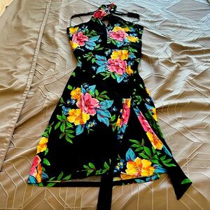 Fantastic halter-back floral dress by Ralph Lauren
